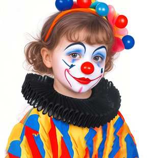 Handmade Children's Artistic Rafer Collar Halloween Youth Fake Collar Photography Retro Photo Props
