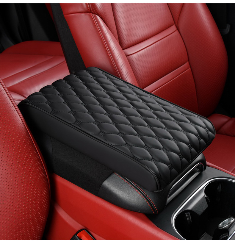 Manufacturers cross-border car armrest box cushion booster cushion leather four seasons universal car protective cover elbow cushion for car