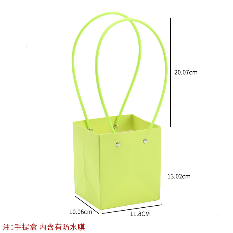Bolso especial transfronterizo para flores, descuento al por mayor, bolsa trapezoidal de papel kraft impermeable, bolsa de embalaje de regalo, bolsa de ramo