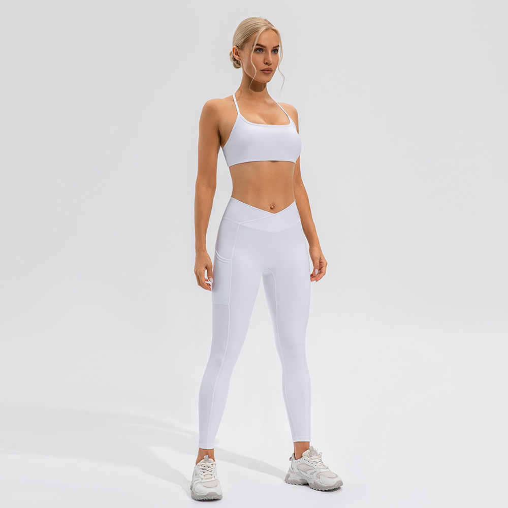 Europea y América Lulu yoga ropa traje femenino correr deportes fitness BRA alto sentido de la nueva ropa secado rápido traje moda