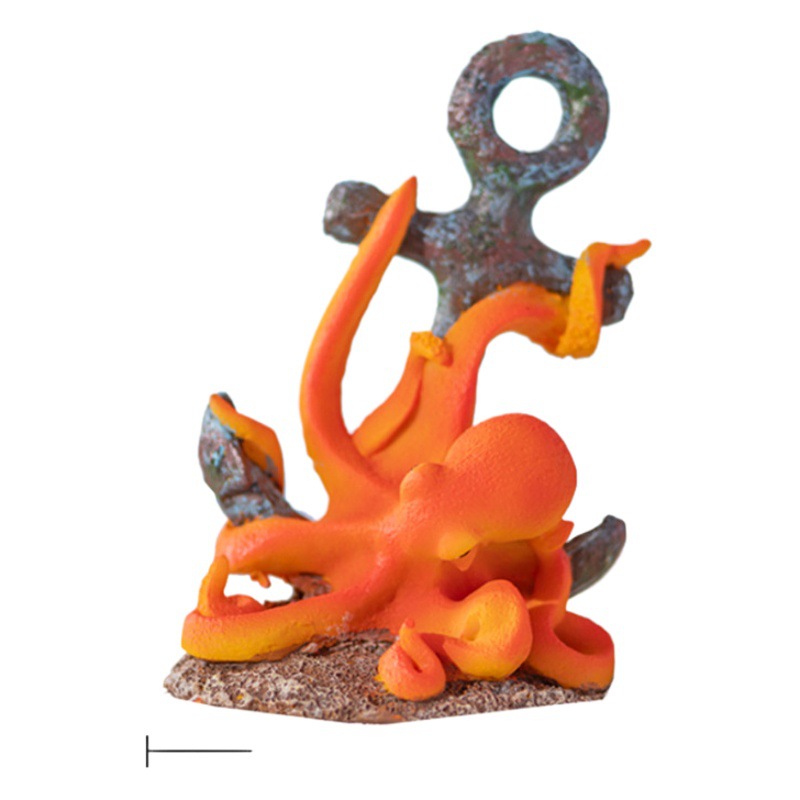 Tanque de peces de mar tanque interior paisaje pecera planta decoración juguete pulpo Noruega monstruo de mar decoración de tanque de peces
