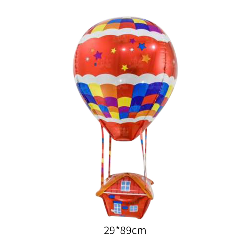 Globo de aire caliente de la casa globo de aluminio película globo fiesta de cumpleaños de los niños Decoración