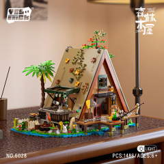 森の木の家の街並みの積み木の模型の小屋の建築はレゴの益智の組み合わせのおもちゃの置物の越境の卸売りに互換します。