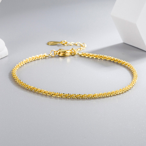 Jingdong Tmall sparkling bracelet women's light luxury baby's breath floral bracelet simple personalized cauliflower small fresh chain