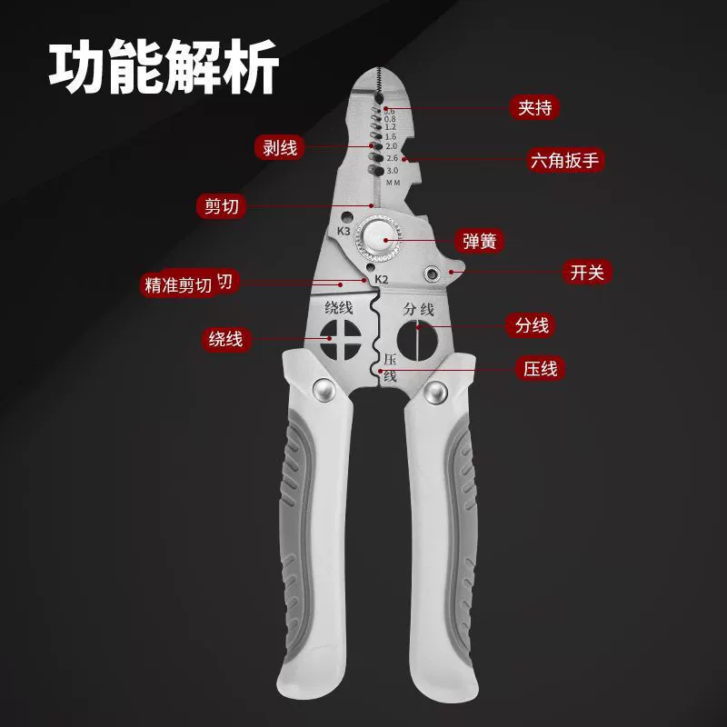 Многофункциональные электрические инструменты для зачистки проводов, специальные новые инструменты для зачистки проводов, импортные промышленные клещи для прессования проводов, резка обмоток проводов