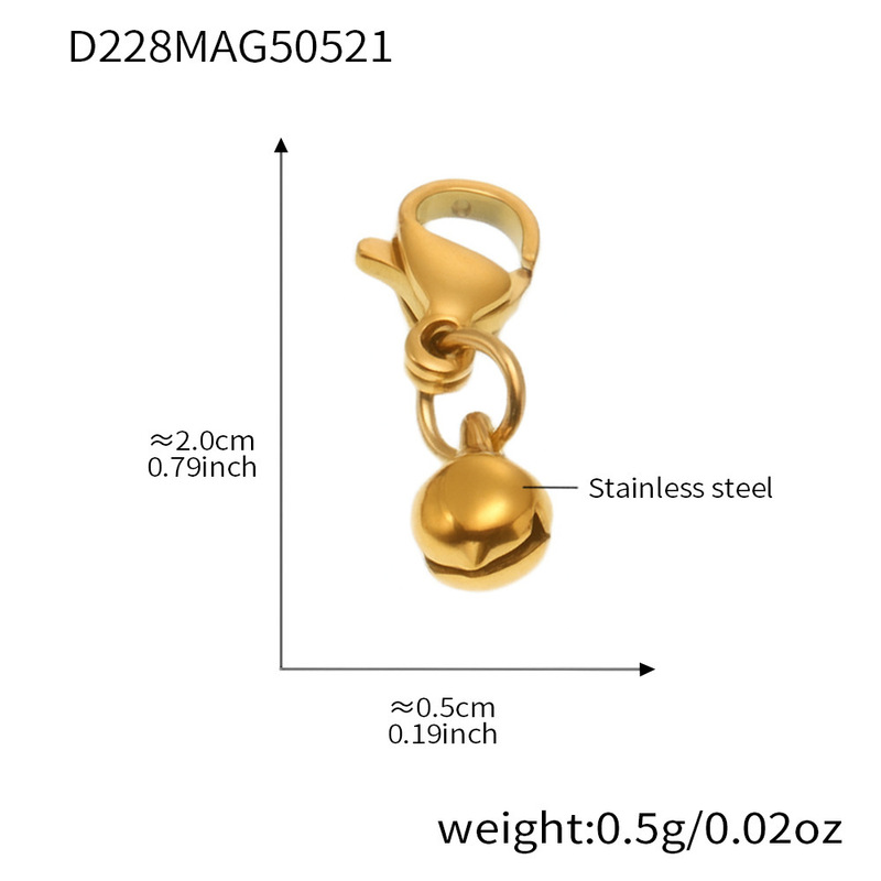 Mili メッキ 18 K 厚いゴールド DIY エナメル釉シングルペンダントニッチファッションパーソナライズされたマリンアクセサリー卸売|undefined