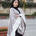 Light Gray Throw (800g Faux Cashmere)