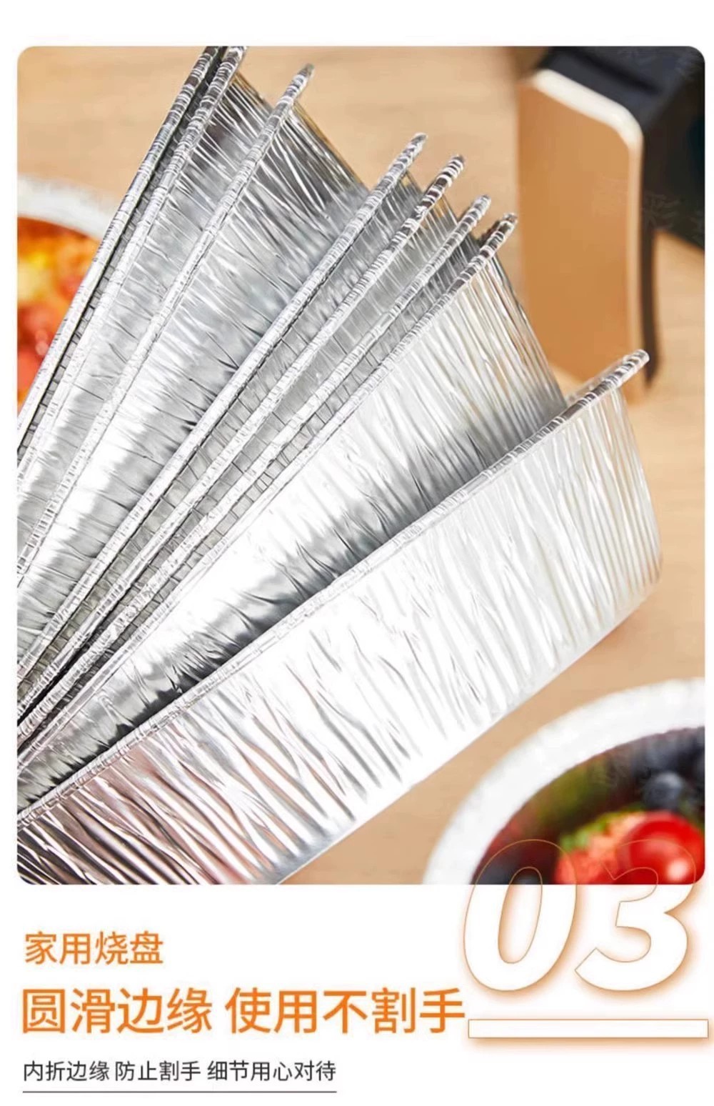 Hava fritözü ev tipi teneke folyo tepsisi fırın alüminyum folyo tepsisi teneke folyo ped barbekü tepsisi alt tepsisi pizza pasta teneke folyo tepsisi