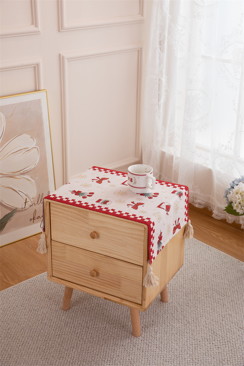 Decorative Dustproof Tablecloth For Appliances And Bedside Tables_voghion.com