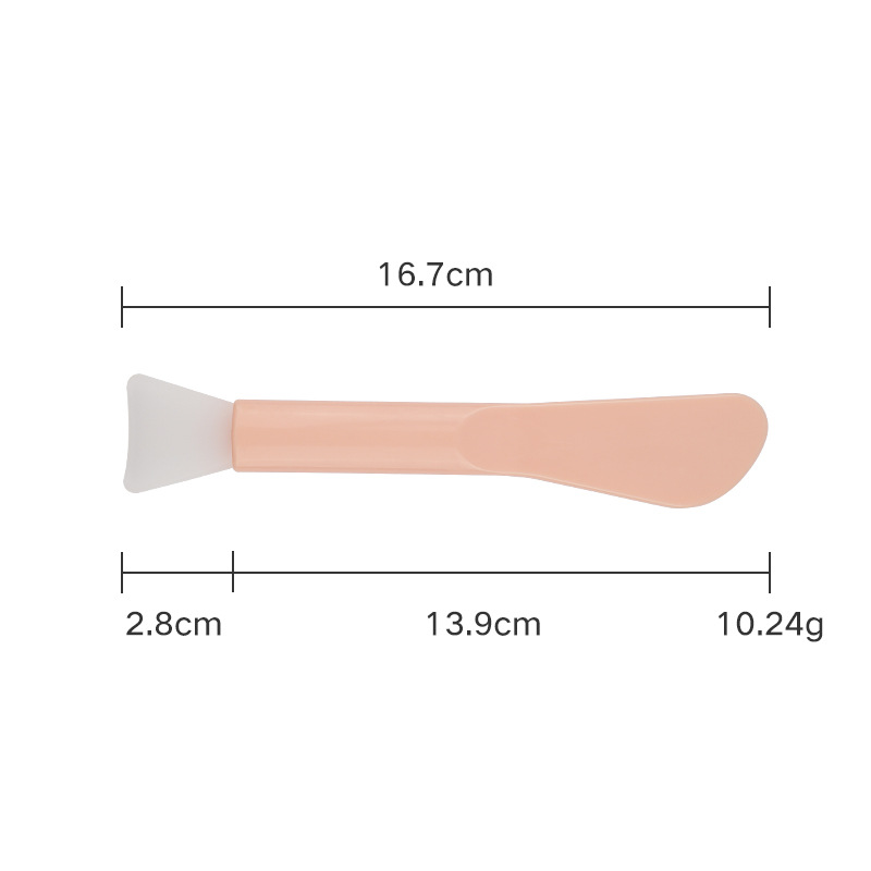 Double-Ended Silicone Makeup Brush Scraper, Facial Mask Application Stick, Professional Beauty Tools Wholesale Facial Mask Brush Silicone Integrated