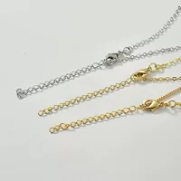 18-каратный золотой медный крест-крест-цепочка ключицы коробка ожерелье голая цепь DIY аксессуары для ожерелья ручной работы