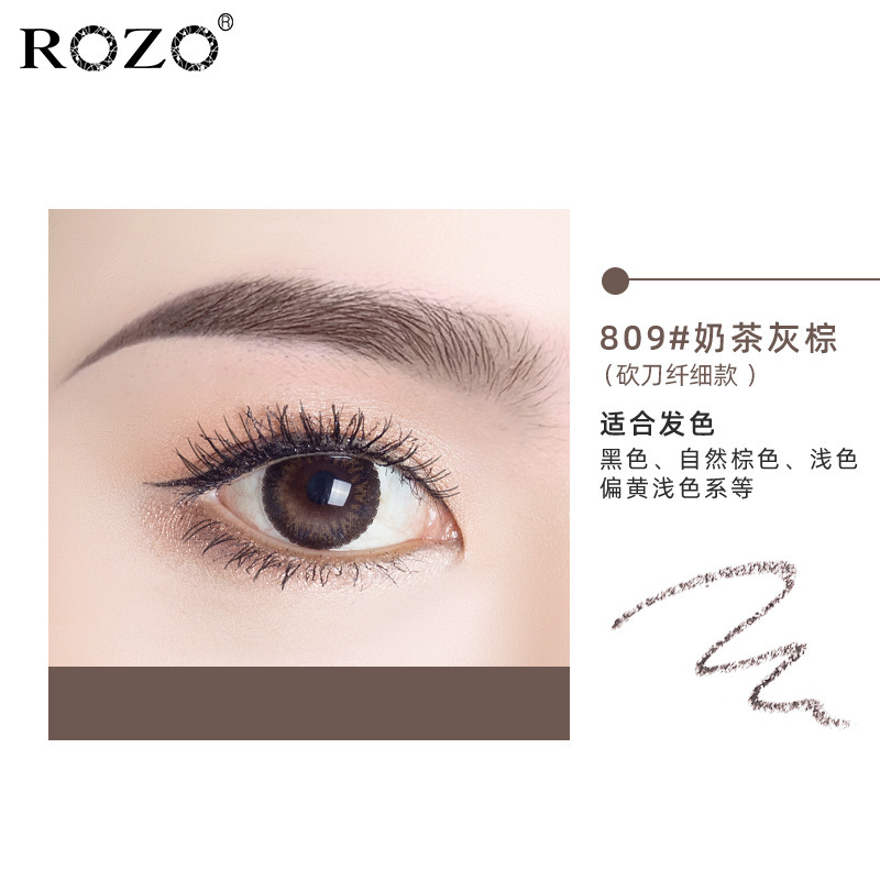 ROZOの小さい金のドリルの箸の極めて細い双頭の眉毛の筆の防水はぼんやりしていません。|undefined