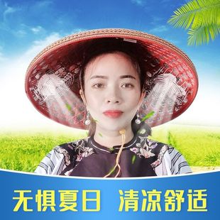 Summer cooling fan cap, the wind effect is super large, the best choice for migrant workers to go out to work. hemp