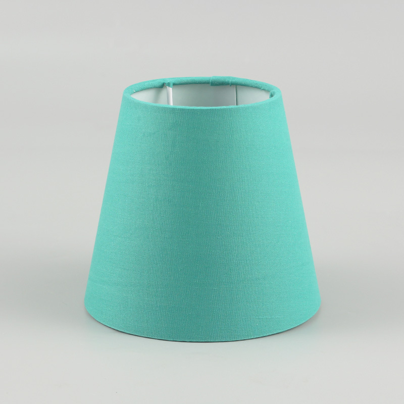 Nueva etiqueta plana Pantalla de fábrica al por mayor de lino lámpara de mesa lámpara de pie pantalla sala de estar dormitorio accesorios de la lámpara de tela