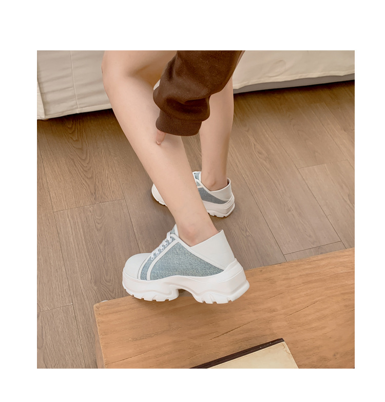 2024 Spring/Summer New Inner Elevated with One Step Canvas Thick Sole Versatile Casual Little White Women's Board Shoes_voghion.com