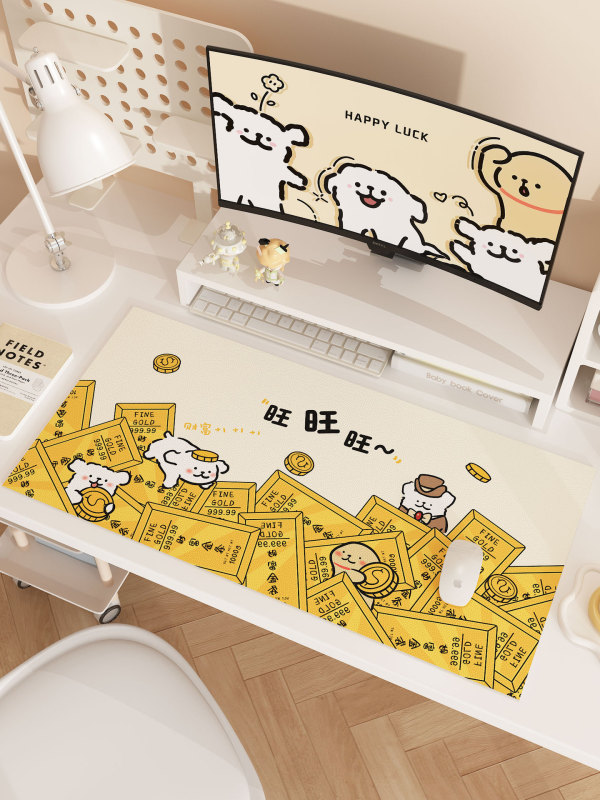 漫画の子犬のコンピュータのテーブルのパッドのマウスのパッドの超大きい番号の専用のデスクのパッドの女子学生の事務のテーブルクロスのキーボードのパッドの卸売り|undefined