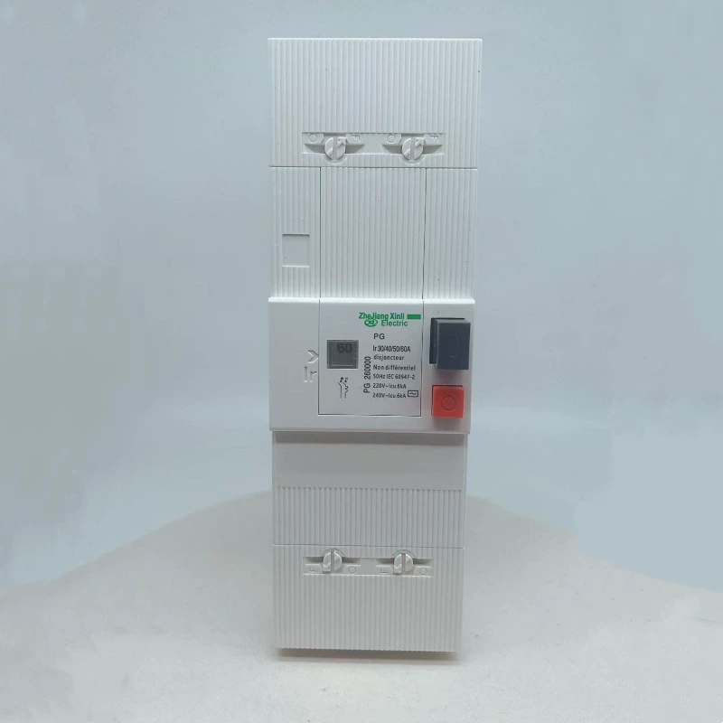 Поставка пластикового корпуса PG, автоматический выключатель, воздушный выключатель, защитный выключатель, 10A-60A, регулируемый ток, только экспорт