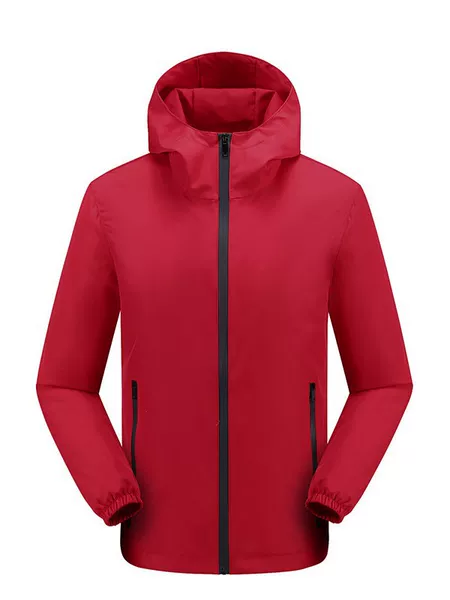 Outdoor Windbreaker Sports Jacket for Men and Women, Sun Protection, Quick-Drying, Windproof Windbreaker, Couple Class Uniform Jacket with Printed Logo