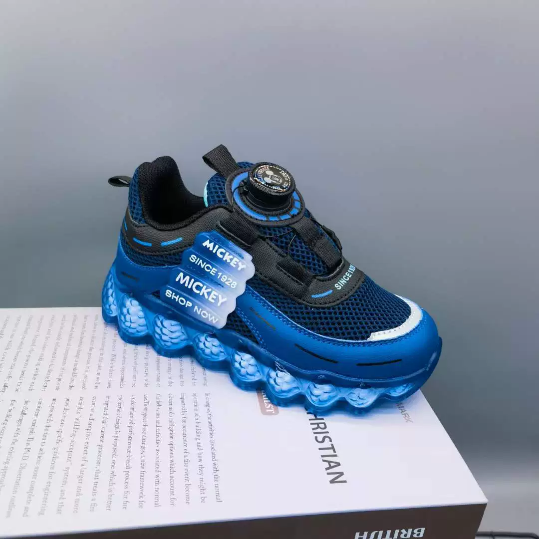 No more Disni Spring Double Net Children's Spin Casual Shoes 2024 New Men's and Girls' Sports Shoes 3027