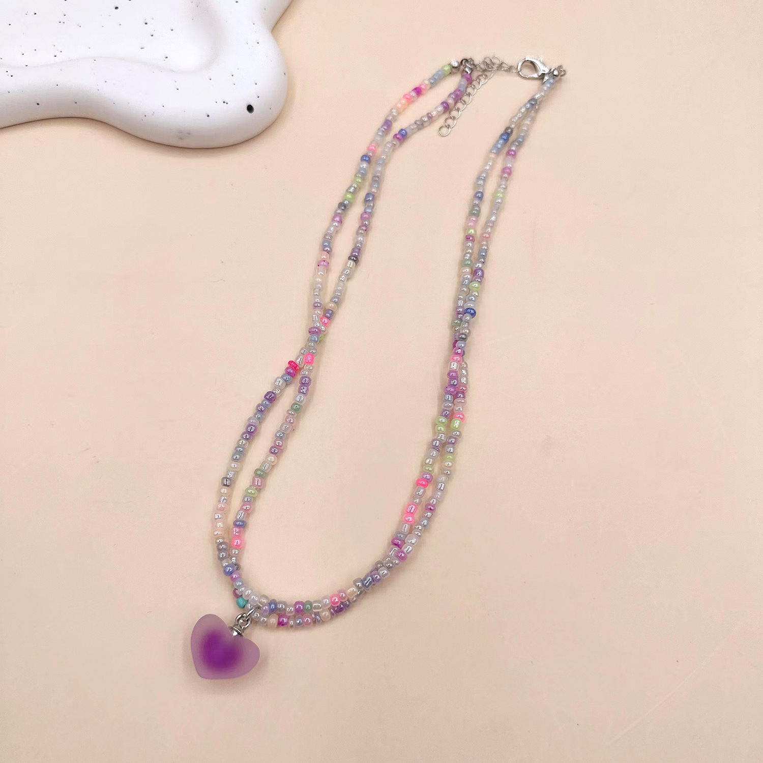 Retro necklace from pearl handmade