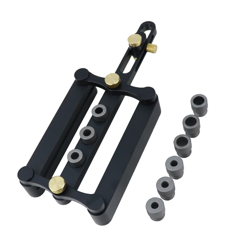 垂直定位器 木工拼板打孔器 圆木榫自适对中家具打孔DIY拼接工具