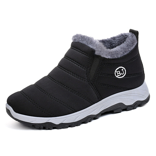 Men's Winter New Cotton Boots with Fleece and Thick Padding for Warmth, Cross-border Factory, Casual Snow Boots, Wholesale