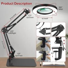 国境を越えたアマゾンLED長腕アメリカ式電気スタンド溶接鑑定修理作業折り畳み拡大鏡電気スタンド