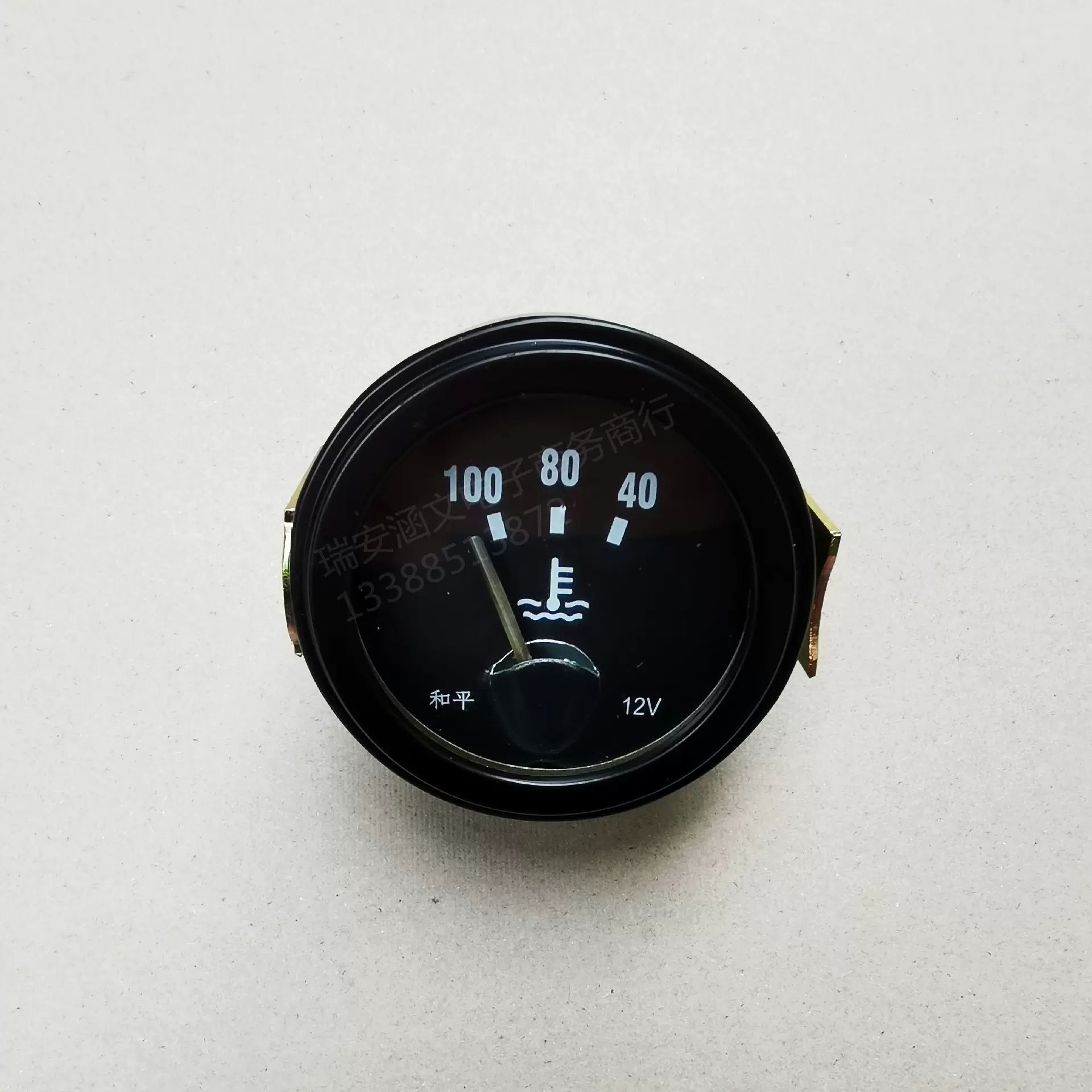 厂家供应12V/24V汽车货车叉车挖机电感式水温表CA10圆形