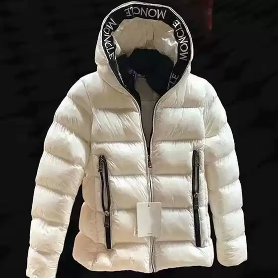 Cross-Border Thickened Hooded Large Size Cotton Jacket Winter New Cotton Clothing Letter down Print Unisex Trendy Coat