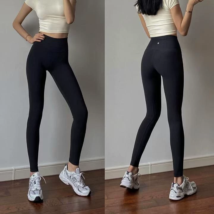 Lulu Оригинальная маркировка Align штаны для йоги голые с высокой талией дышащие фитнес-брюки