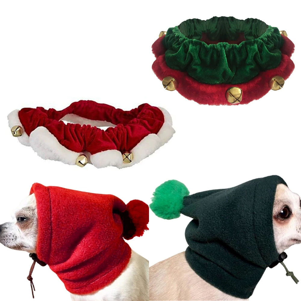 Трансграничные рождественские зимние домашние животные ветрозащитные шапки удобны для домашних животных