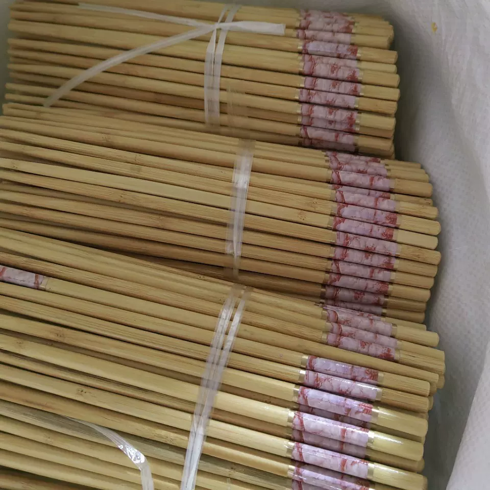 五色筷大理石纹竹筷子5/10双装散装裸筷分餐筷 批发源头厂家