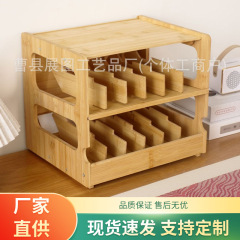 竹製猫缶収納ラック、多層木製ペットスナックラック、キッチンとリビングルーム用無垢材缶収納ラック