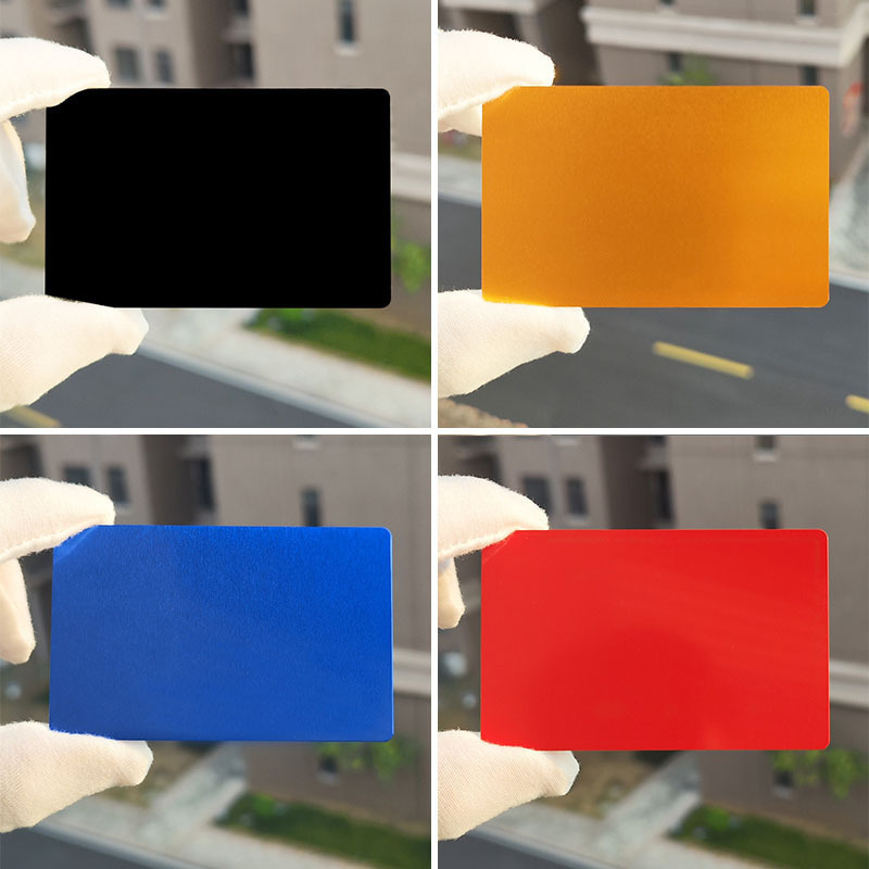 Metal Business Card Matte Black Aluminum Sheet Rounded Corner Laser Engraving Consumables Sign Thickened Membership Card Laser Marking