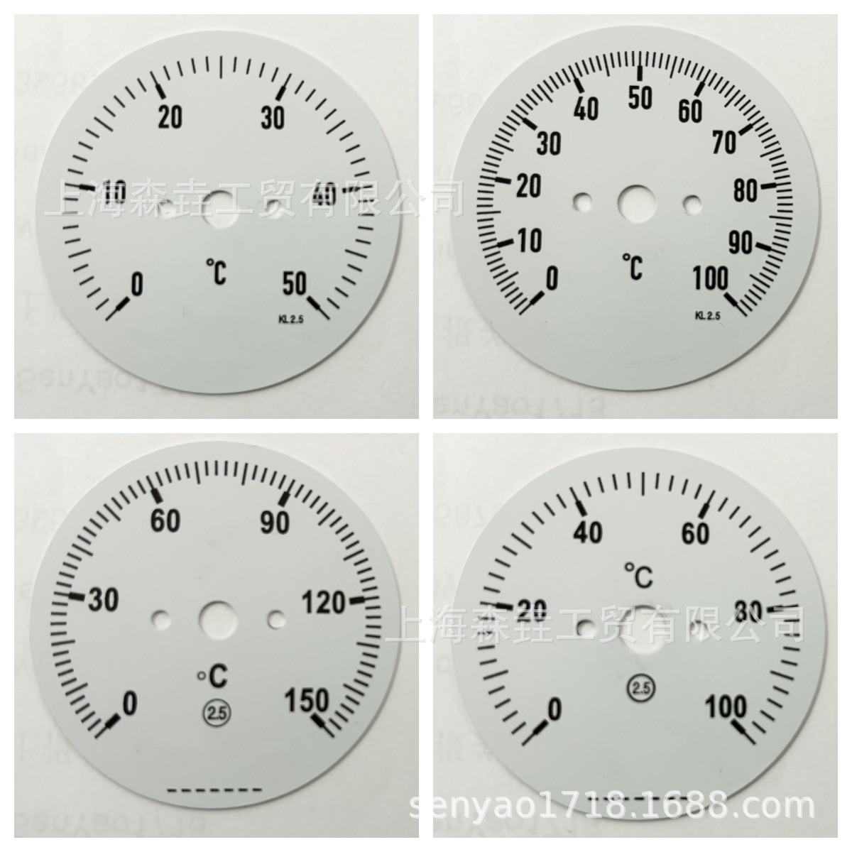 森垚工业管道专门设计T200双金属温度计指针表盘范围0-100度SS304
