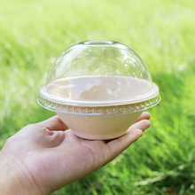 一次性碗纸碗芋泥冰碗冰淇淋刨冰碗圆碗绵绵冰甜品带球盖批发优惠