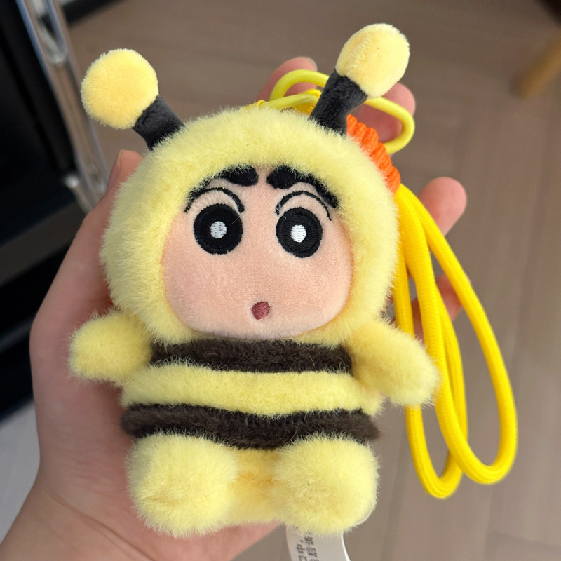 本物のクレヨンしんちゃんキーホルダー人形ランドセルペンダントぬいぐるみ女性人形バッグペンダント誕生日ギフト|undefined