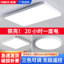 LED吸顶灯现代简约长方形客厅卧室灯书房创意铁艺艺术灯饰灯具