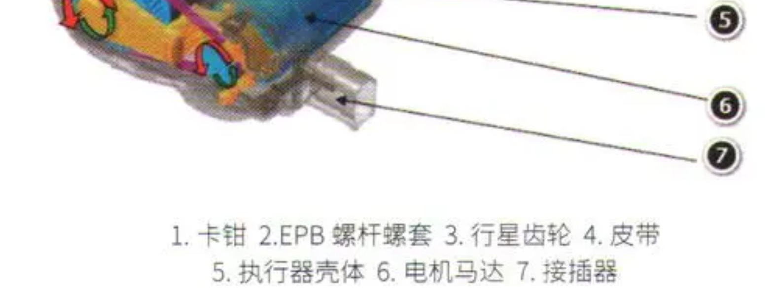 Brake Cylinder Motor, Rear Brake Cylinder, Suitable for Geely Boyue, Hyundai Calipers, Little Crab