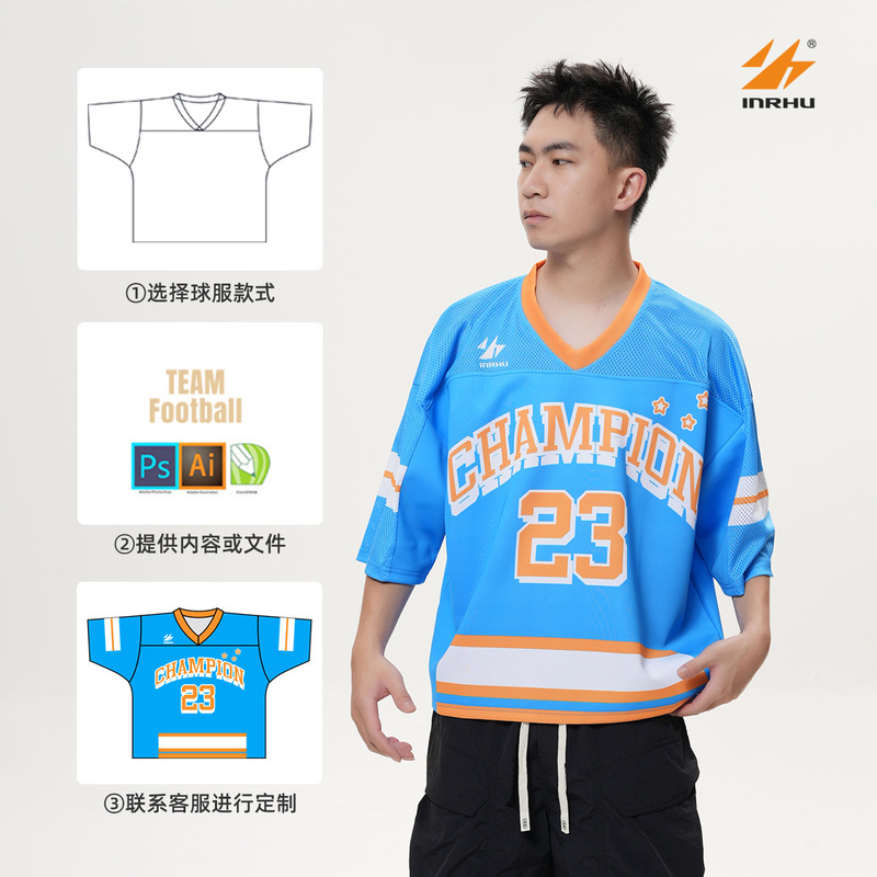 2024 New Classic Design Rugby Sweatshirts Sublimated Stretch Breathable Custom Rugby Shirt