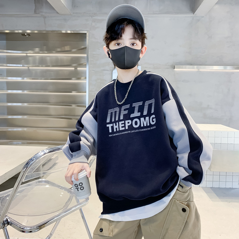 MFIN Letter Sweat-Navy Blue