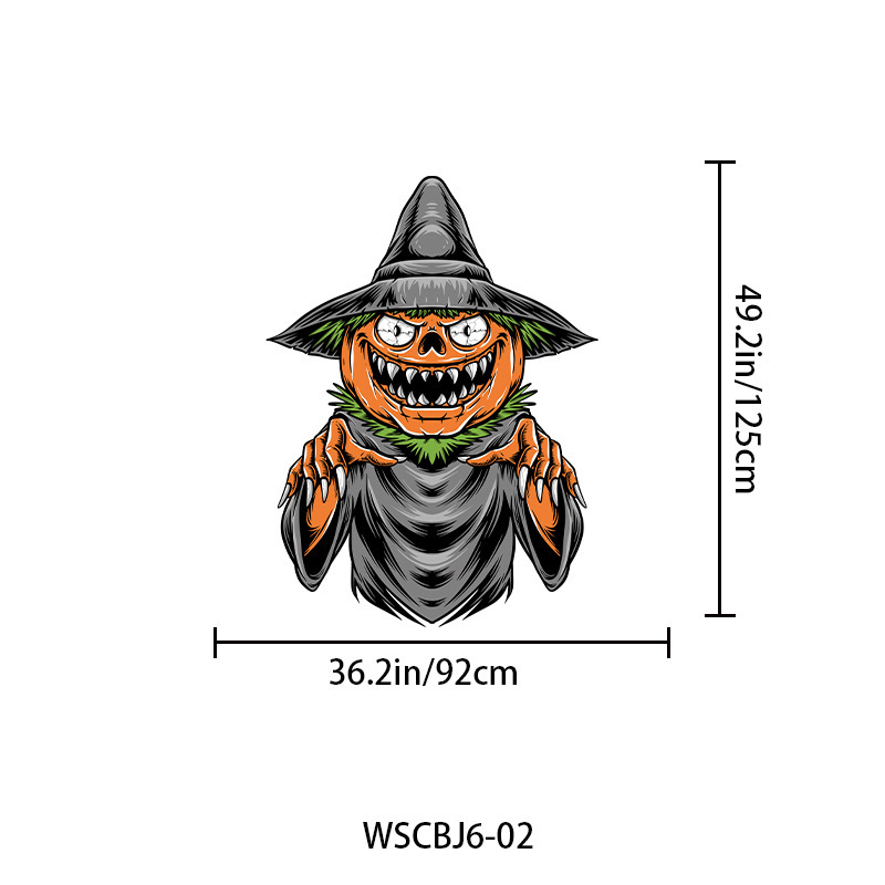 アマゾンクロスボーダー新商品ゴーストフェスティバルトランクバナーハロウィンパンプキン特殊形状装飾トランクフラッグカーテン|undefined