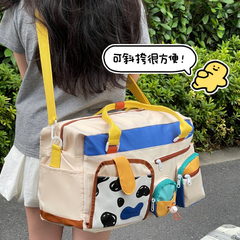 短途旅行包大容量出差旅行包手提待产收纳袋旅行便携可套拉杆加厚|undefined