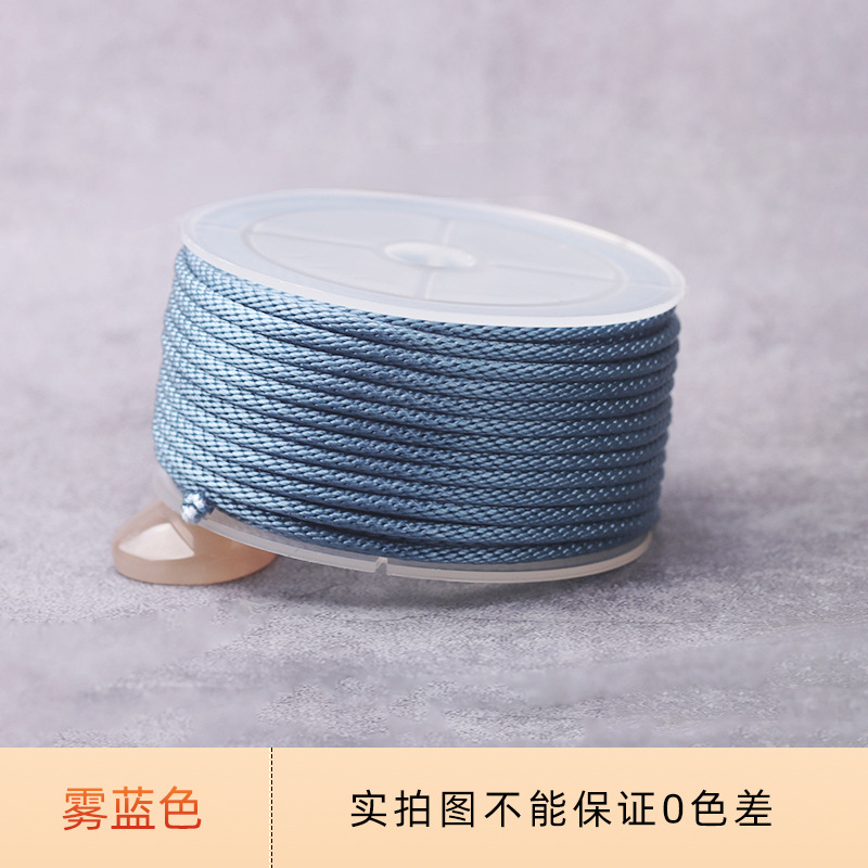 Cordón de maíz de 3mm tejido a mano pulsera collar colgante cordón de joyería grueso oro corda de brazalete resistente al por mayor