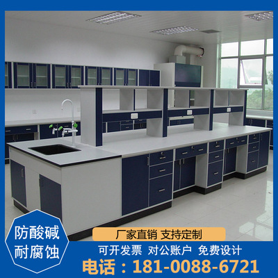 Yunnan Kunming Steel Bench Wood workbench Laboratory center Side table improve air circulation cupboard Console