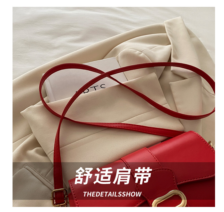 A casual and stylish small bag for women, a new 2024 fashion single-shoulder underarm bag, a retro and fashionable commuting crossbody small square bag Item Picture