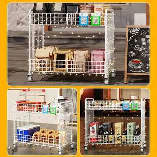 Foldable Ice Powder Cart for Street Vending, Night Market Stall, Trendy Flower Cart Table Cart