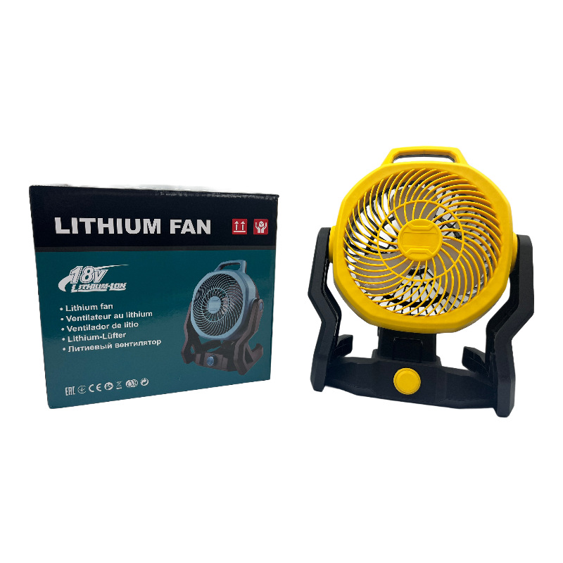 Comercio exterior explosivo 10 pulgadas ventilador de litio portátil al aire libre acampamiento interior súper fuerte fábrica de viento directo