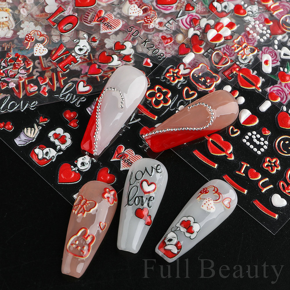 Día De San Valentín Lindo Dulce Forma De Corazón Mascota Accesorios Para Uñas 1 Pieza display picture 3
