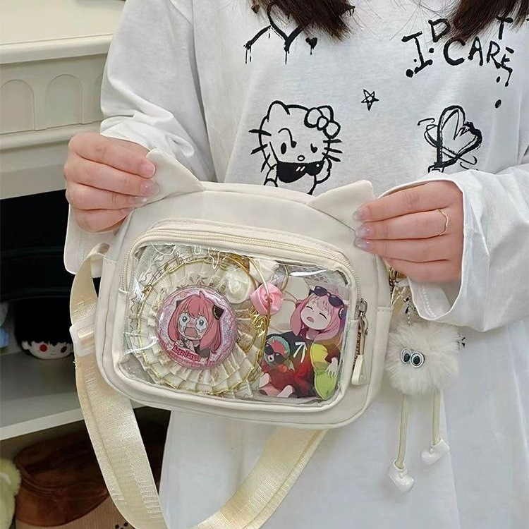 2025新型小食量痛包ins風かわいいバー谷子斜め包学生包包女子携帯バッグ|undefined